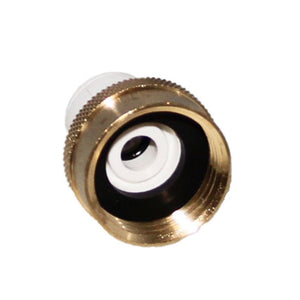 John Guest Brass Female Connector [Garden Hose] - 3/8 x 3/4 - 11.5 NH