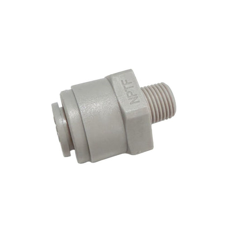NeoFit - Acetal Gray Male Connector- 3/8"tube x 1/8"NPTF