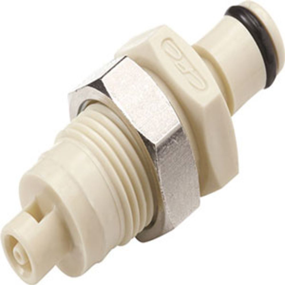 PMC420112 Non-Valved Panel Mount Hose Barb Coupling Insert 1/16 ID Barb