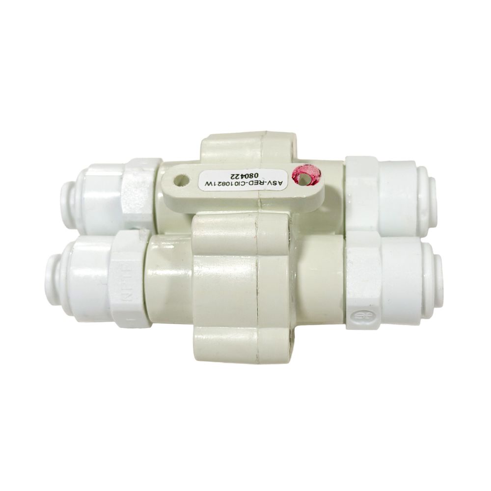 ASV-ERP-JG Automatic Shut-off Valve for Permeate Pumps 4 Way 1/4 QC