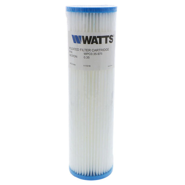 20" × 4-1/2" BB Watts Flow-Max Pleated -  5 Mic Filter