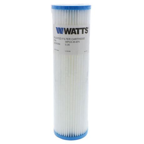 9-3/4" x 2-3/4" Flow-Max Pleated Poly - 0.35 mic