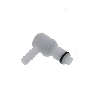 APCD23004 Valved Elbow Hose Barb Coupling Insert 1/4 ID Barb