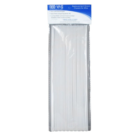 Neo-Vas NVRS1040 Neo-Sip Replacement Straws 10 Pack