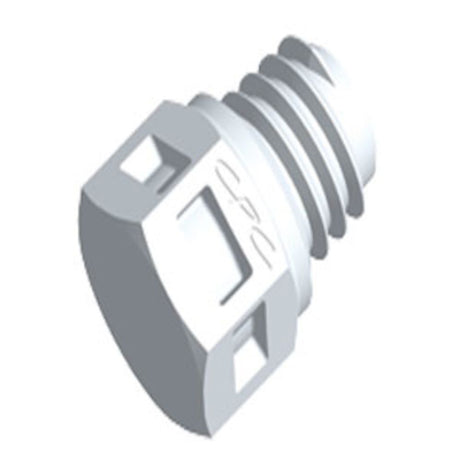 MP70 Plug Fitting Natural PVDF Tapered 10-32