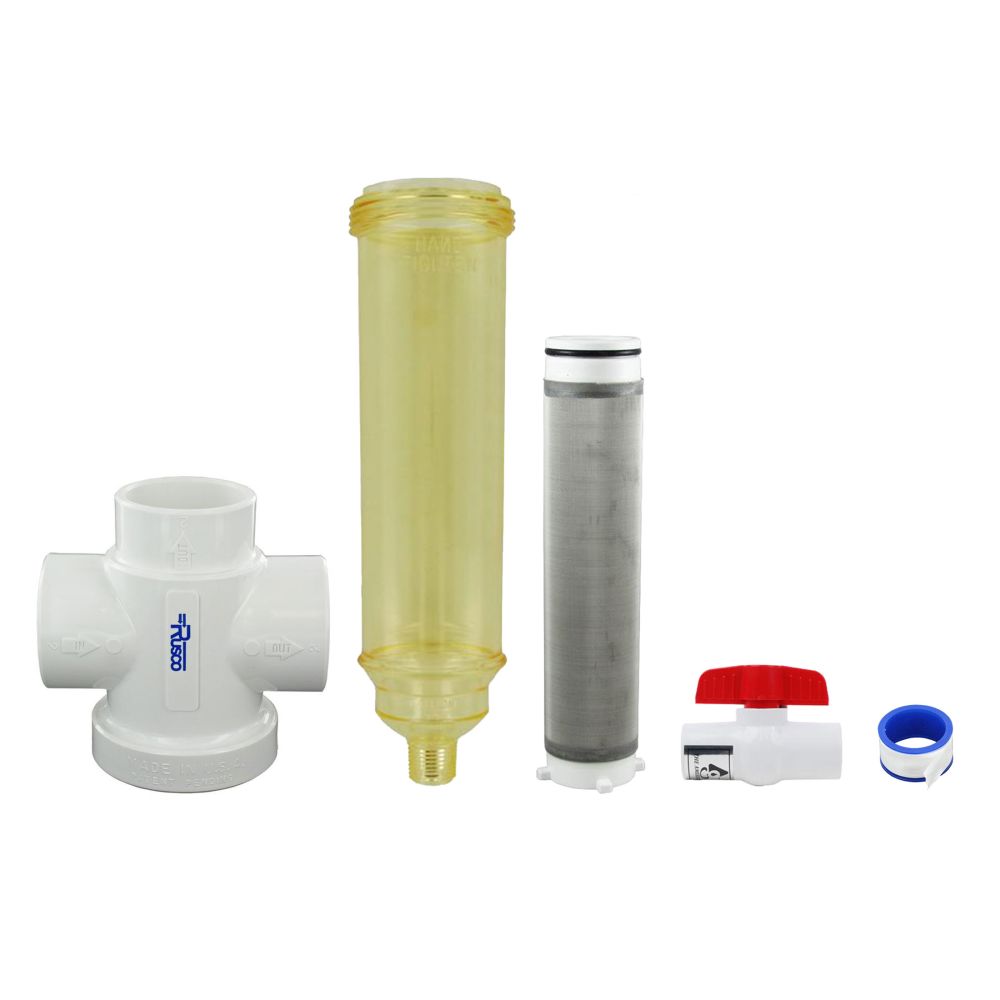 Rusco Chemically Resistant Spin Down Filter Combo Style 2" SS - 60 Mesh [254 micron]