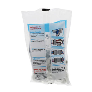 John Guest Stem Elbow Connector Polypro - 3/8 Stem x 3/8