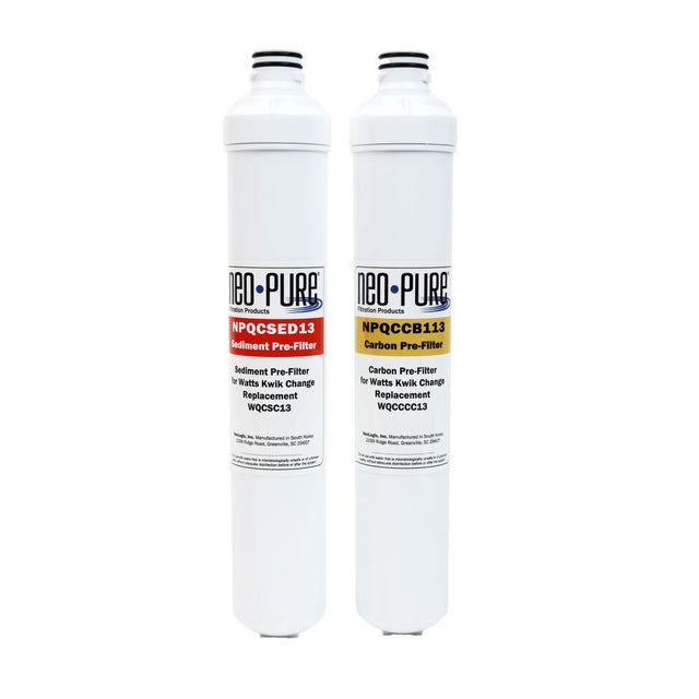 NeoPure 13" Replacement Pre Filter Kit for Watts Kwik Change
