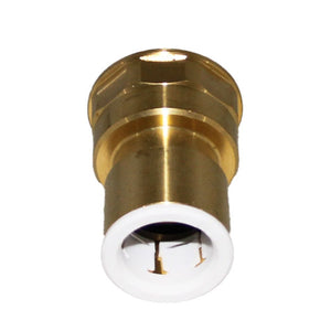 John Guest Lead Free Brass Flare Female Connector - 3/8 x 1/4 FFL