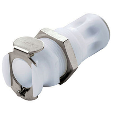 PLCD11004 Valved Panel Mount Quick Connect Coupling Body 1/4 JG