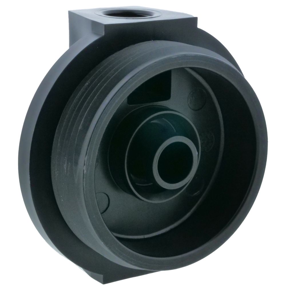 10" Slim Line Filter Housing Blue Sump/ Black Boss Cap 3/8" PR