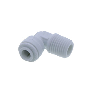 John Guest Fixed Elbow NPTF - 1/4 QC x 1/4 MPT