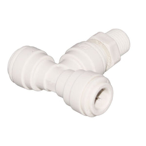 John Guest Swivel Branch Tee Polypro - 1/4 x 1/4 NPTF