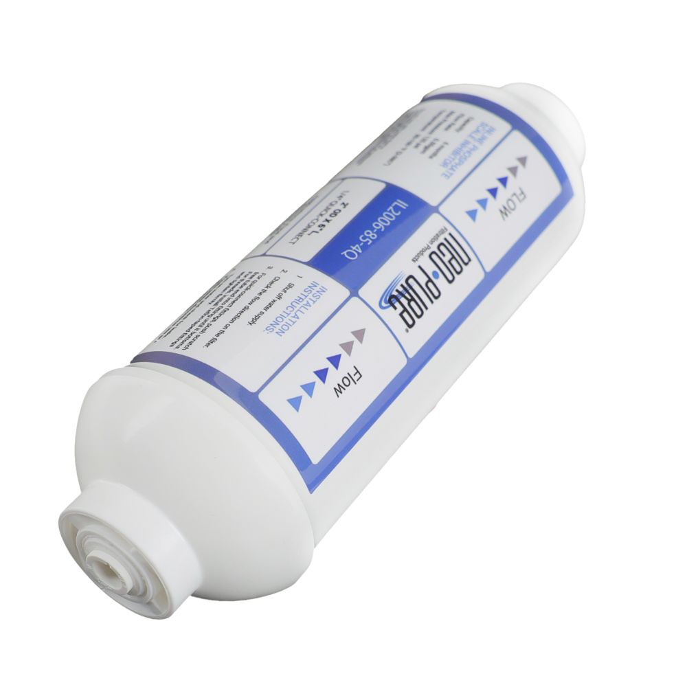 Neo-Pure Inline 2x6 Phosphate Scale Inhibitor with Sediment Pad, 1/4 QC Filter