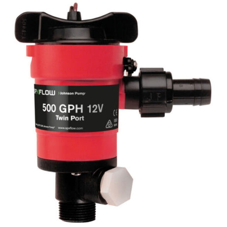 Johnson Pump - Marine Twin Port Aerator Pump 500 GPH