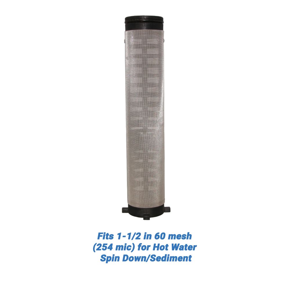 Rusco/Vu-Flow Hot Water Filter Screens for Spin-Down/Sediment Filters - Fits 3/4 in 60 mesh [254 mic] for Hot Water Spin Down/Sediment