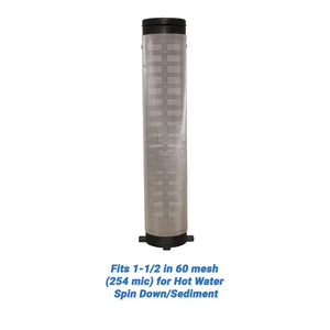 Rusco/Vu-Flow Hot Water Filter Screens for Spin-Down/Sediment Filters - Fits 3/4 in 60 mesh [254 mic] for Hot Water Spin Down/Sediment