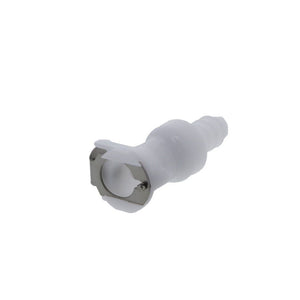 PLCD17006V Valved In-Line Hose Barb Coupling Body 3/8 ID Barb Viton O-ring