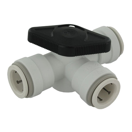 John Guest 3-Way Bypass Valve - 1/2 CTS x 3-Way Bypass Left Hand