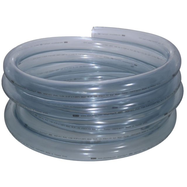 Clear Flexible PVC Tubing 1 ID x 1-1/4 OD