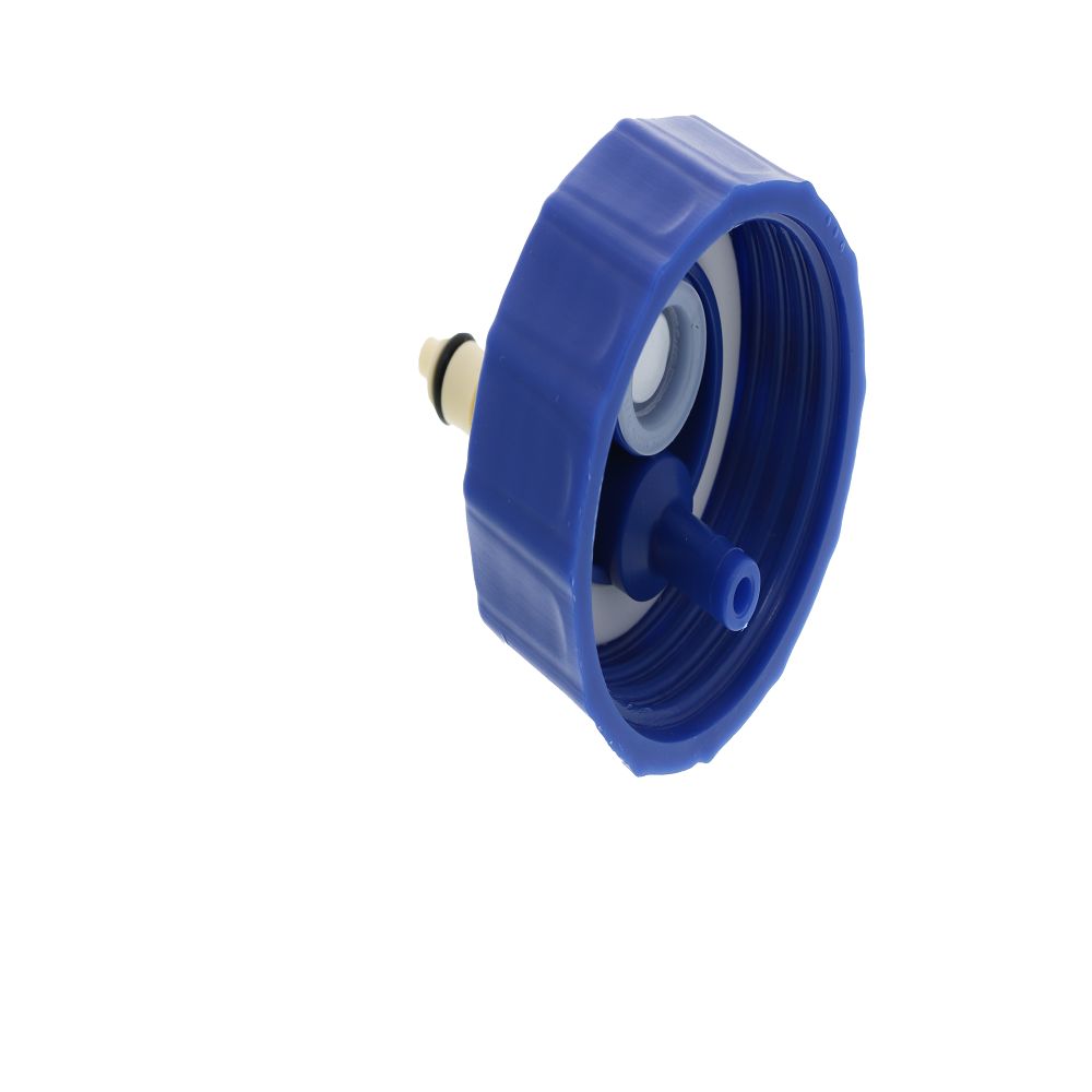 Colder BQ45GL2001 45mm Cap with PMC12 1/4 Hose Barb Valved Inline Insert