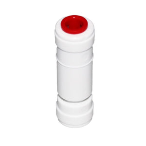 John Guest Check Valve - 1/4" 0.3 psi Crack Pressure Red