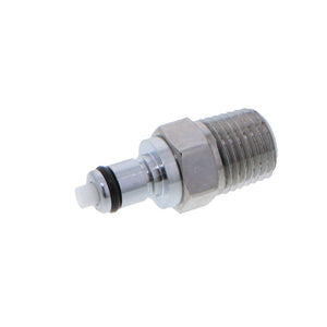 MCD2404 Valved Male Thread Coupling Insert 1/4 NPT