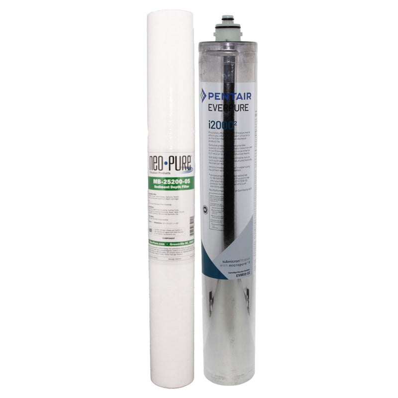 Everpure i2000 + Neo-Pure 20" EC210 Sediment Filters