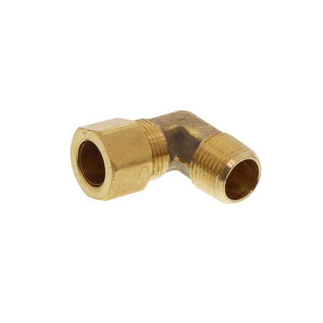 Brass Compression Elbow - 3/8 compression x 1/2 MPT