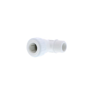 John Guest Male Fixed Elbow - 1/2 CTS x 1/2 NPT - White