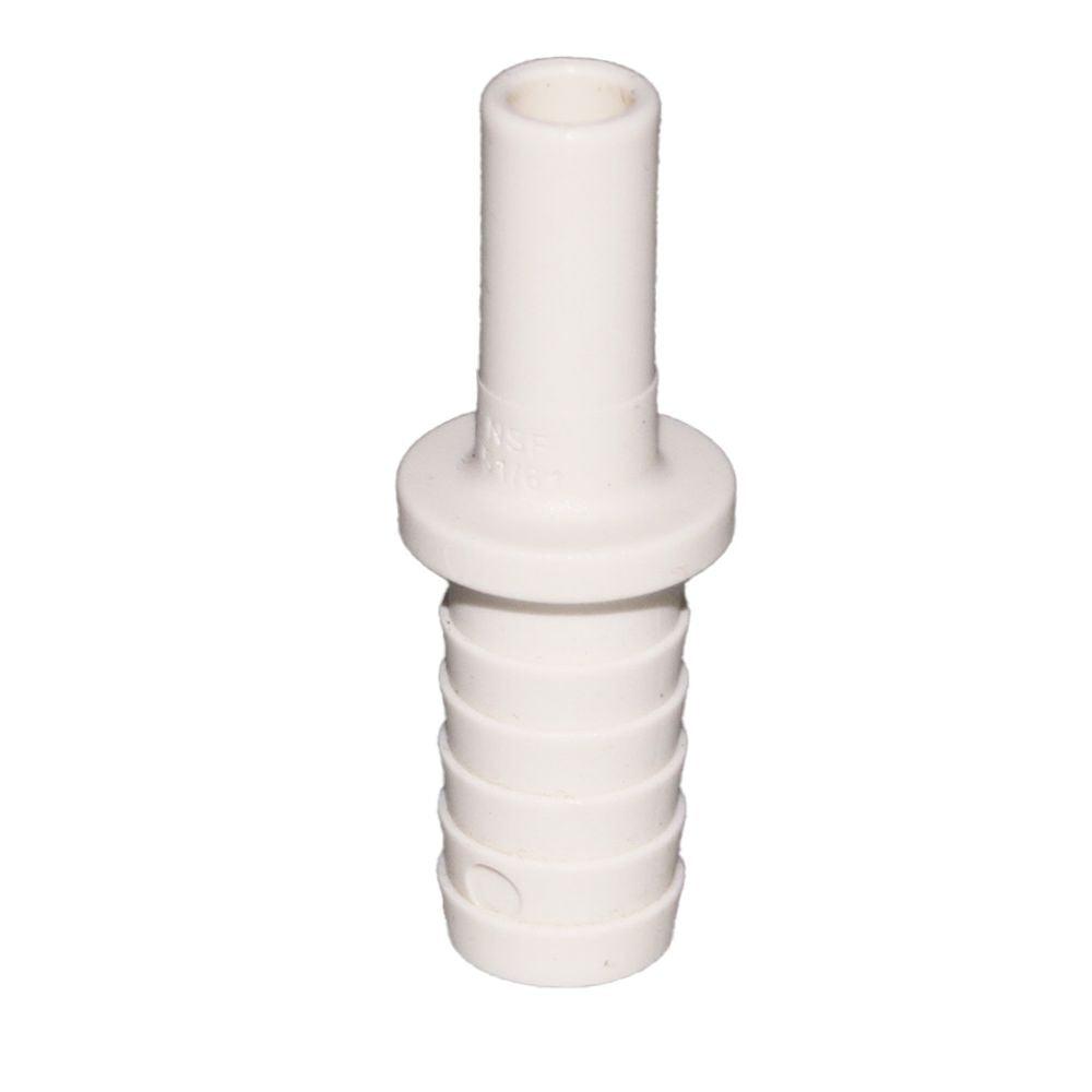 John Guest Polypro Tube to Hose - 3/8 OD Stem x 1/2 ID Barb