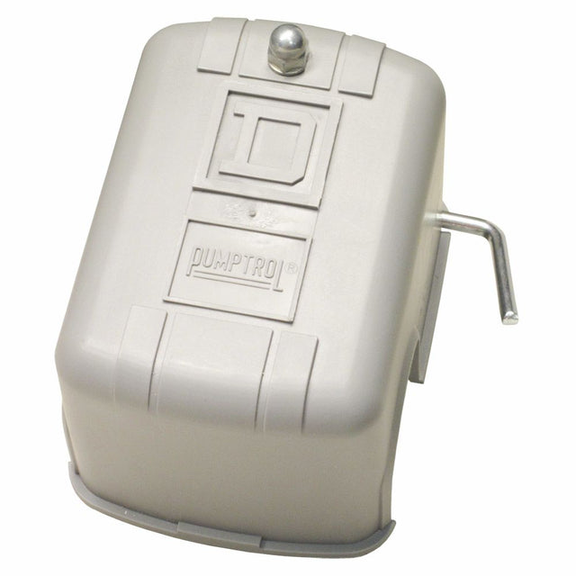 Square D Pressure Switch, Hi Press NC, DPST, 20/40 PSI adjustable, ON/OFF Lever, Diaphragm 9013FSG2J20M1