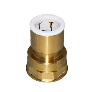 John Guest Lead Free Brass Flare Female Connector - 3/8 x 1/4 FFL