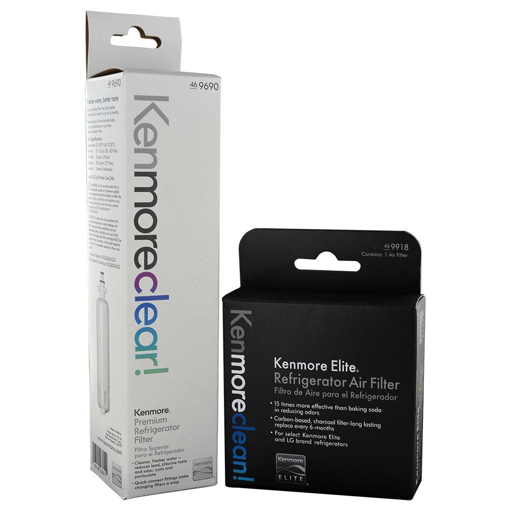 Kenmore Clear 9690 Refrigerator Filter & Kenmore Elite 9918 CleanFlow Air Filter