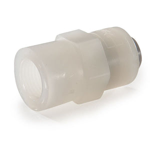 Kynar PVDF Faucet Adapter - 3/8 x 7/16-24 UNS