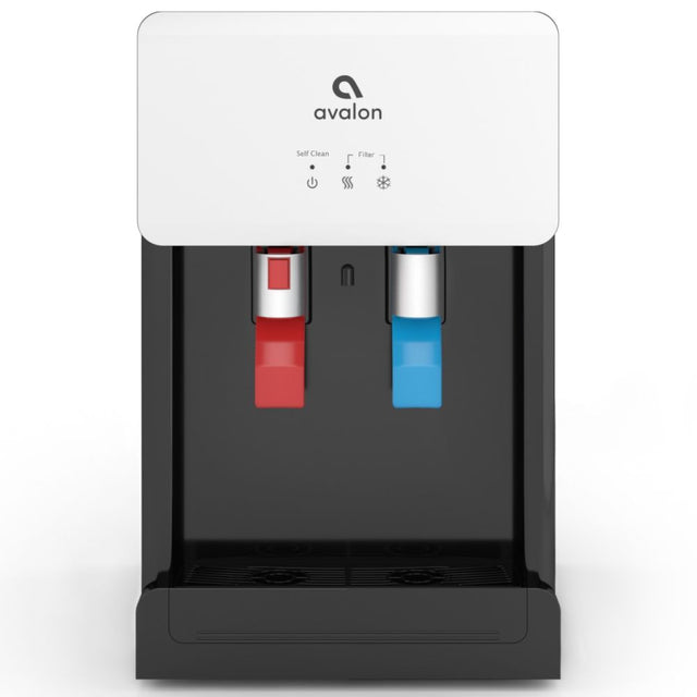 Avalon Countertop Self Cleaning Bottleless Water Cooler Water Dispenser - Hot & Cold Water, NSF Certified Filter- UL/Energy Star Approved- White