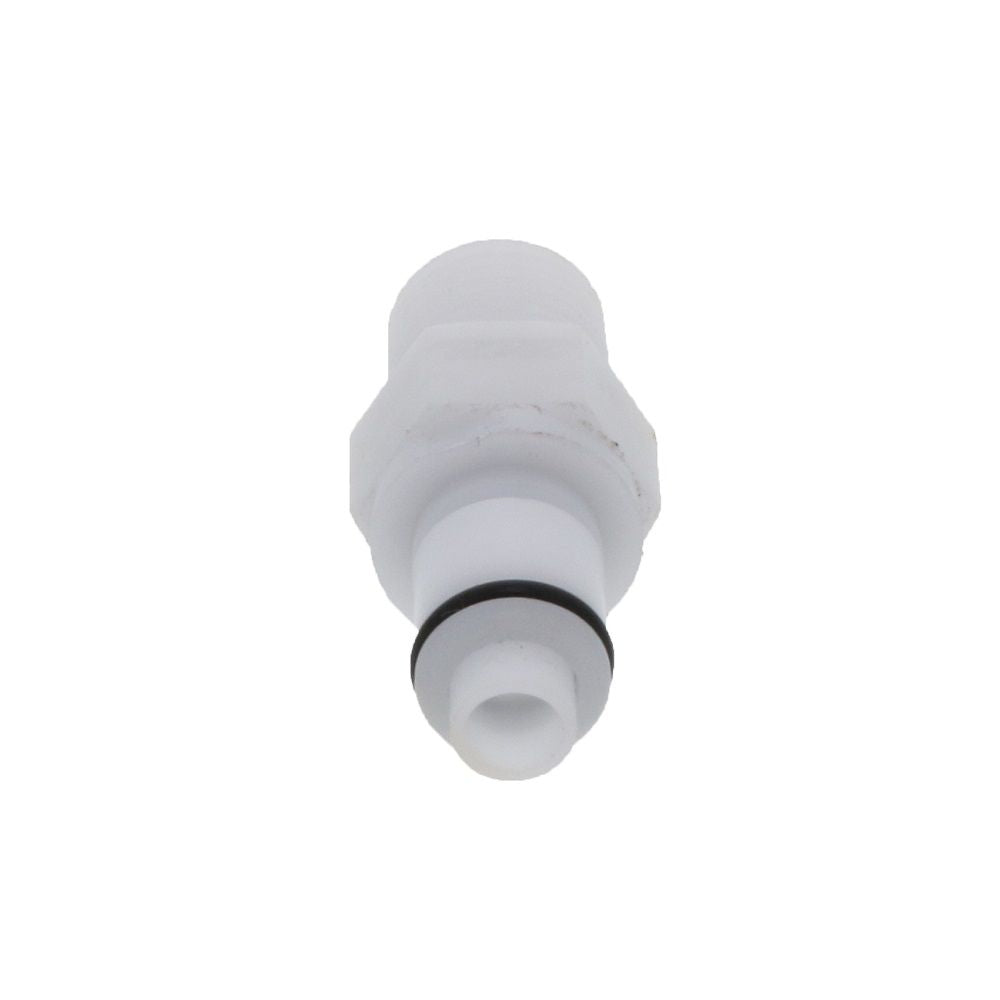 PLCD24004V Valved Male Thread Coupling Insert 1/4 NPT Viton O-ring