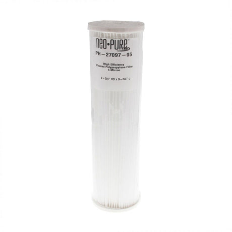 Neo-Pure PH-27097-05 9-3/4" High Efficiency Pleated Filter 5 micron