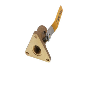 Watts Marine Bronze Full Flow Flanged Seacock with Drain Plug