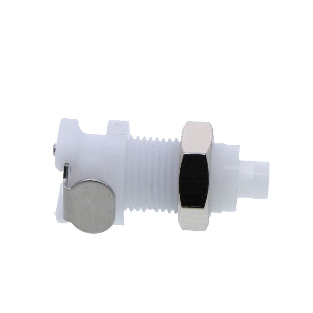 PMCD1601 Valved Panel Mount Hose Barb Coupling Body 1/16 ID Barb