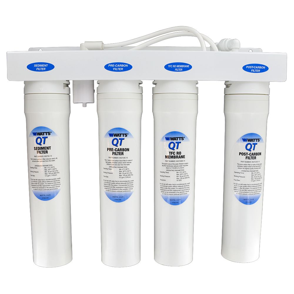Watts WQT4RO11-50X RO Manifold with Filters and 50 gpd Membrane