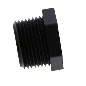 Pipe Plug Hex Head - 1" MNPT Polypro Black