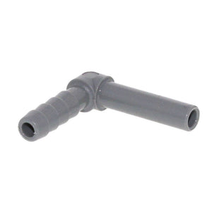 John Guest Stem Elbow Barb Connector  - 1/4 OD Stem x 1/4 ID Barb