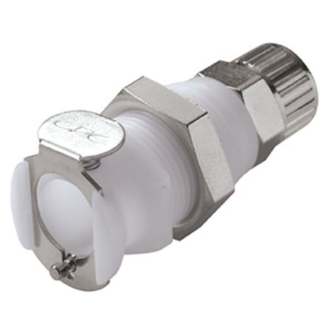 PLCD120M10 Valved Panel Mount PTF Coupling Body 10mm PTF