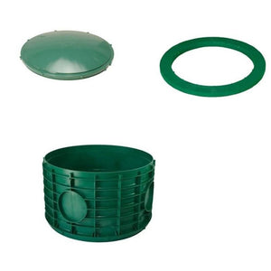 20x12 Inch Tuf-Tite Bundle - 20x12 riser, 20 inch domed lid & 20 inch ring adapter