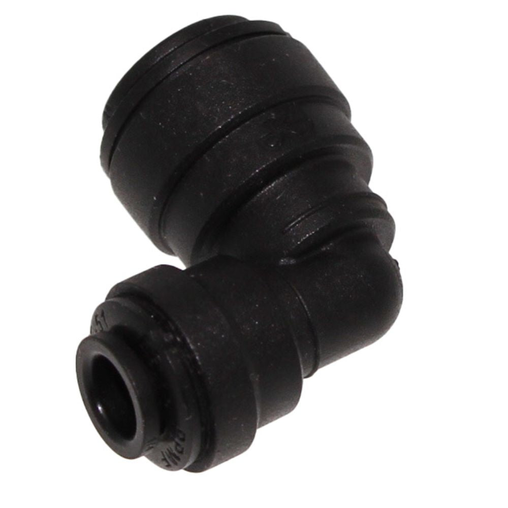 John Guest Reducing Elbow Black Polypropylene  - 3/8 x 1/4