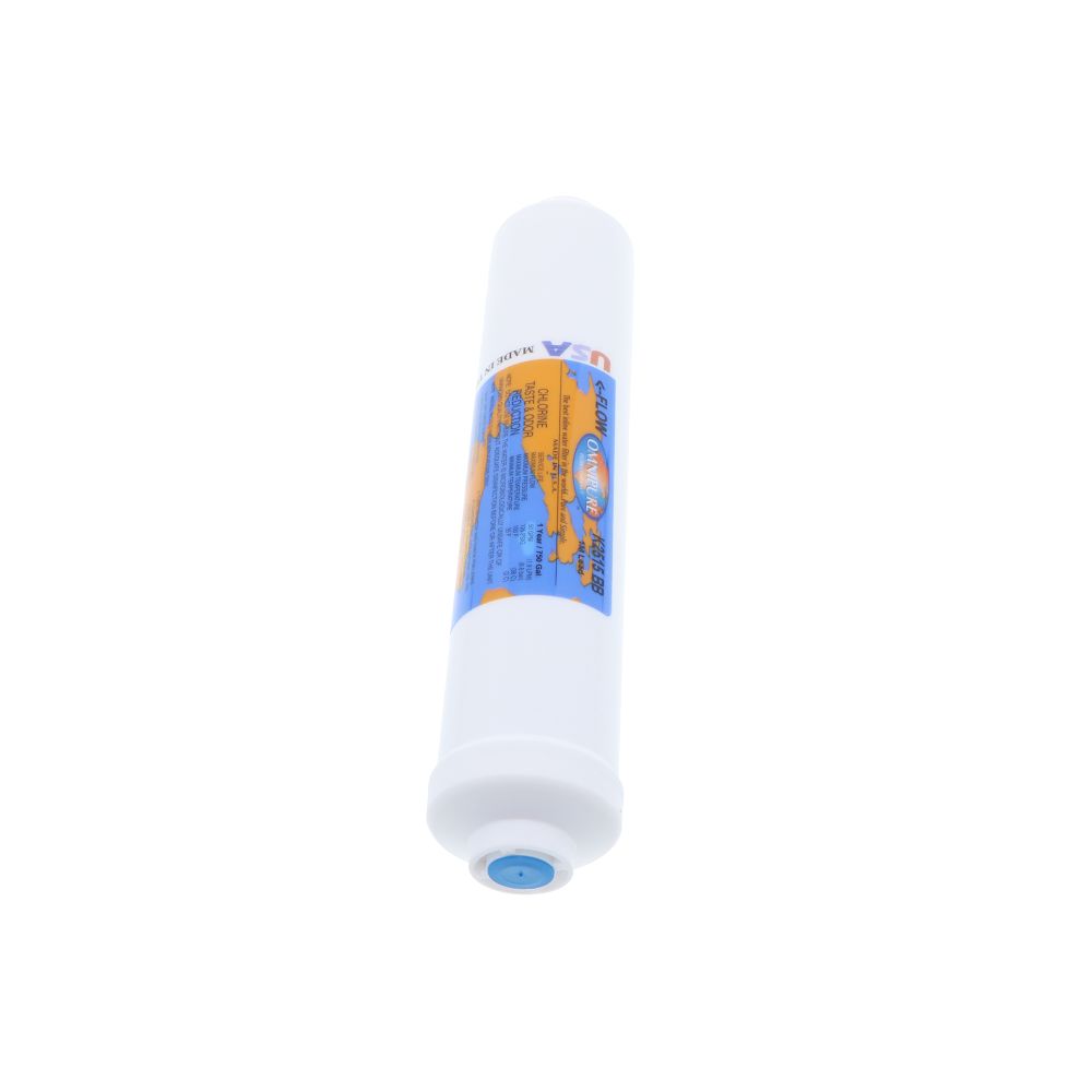 Omnipure Inline K2515-BB 1 mic CTO/Lead/Cyst - 10" x 2" Filter - 1/4" FPT [Everpure Compatible IN-10 CL-1]