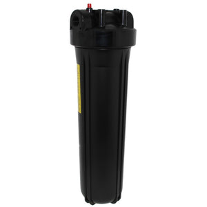 20" Neo-Pure Big Flow Filter Housing Black Cap/Black Sump with Pressure Relief 3/4"