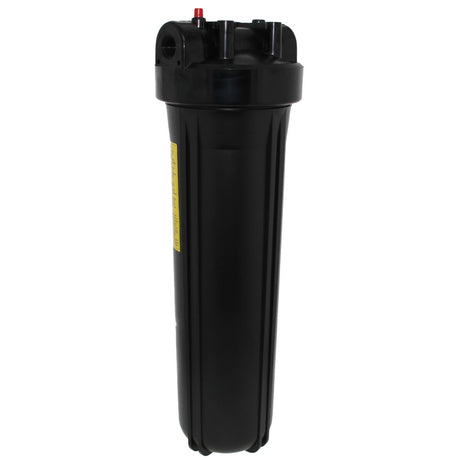 20" Neo-Pure Big Flow Filter Housing Black Cap/Black Sump with Pressure Relief 3/4"
