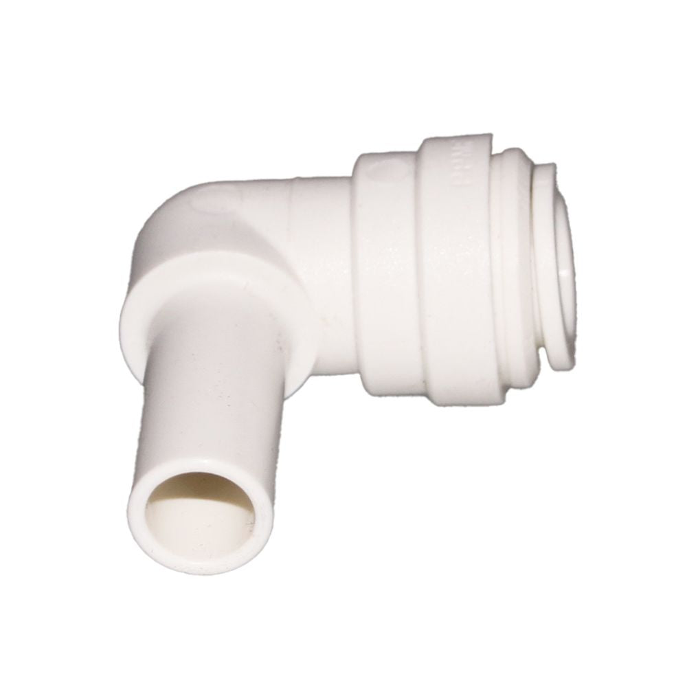 John Guest Stem Elbow Connector Polypro - 1/2 Stem x 1/2